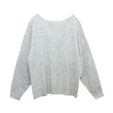 片畦編みVネックゆるニットプルオーバー | FUNNY COMPANY＋  | 詳細画像26 