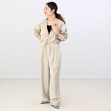 エステルツイルキーネックドロストオールインワン | FUNNY COMPANY＋  | 詳細画像5 