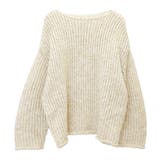 ローゲージボートネックニットプルオーバー | FUNNY COMPANY＋  | 詳細画像26 