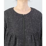 ラメツイードフレアスリーブ中綿ブルゾン | FUNNY COMPANY＋  | 詳細画像21 