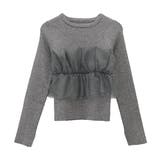 チュールレイヤードリブニットプルオーバー | FUNNY COMPANY＋  | 詳細画像25 