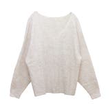 片畦編みVネックゆるニットプルオーバー | FUNNY COMPANY＋  | 詳細画像27 