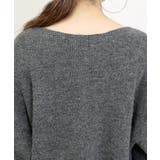 片畦編みVネックゆるニットプルオーバー | FUNNY COMPANY＋  | 詳細画像24 