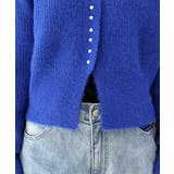 片畦ナイロンフェザークルーネックカーディガン | FUNNY COMPANY＋  | 詳細画像23 