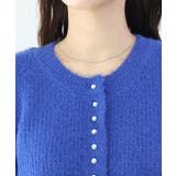 片畦ナイロンフェザークルーネックカーディガン | FUNNY COMPANY＋  | 詳細画像21 