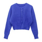 片畦ナイロンフェザークルーネックカーディガン | FUNNY COMPANY＋  | 詳細画像26 