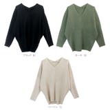 12Gラメ使い両Vゴム編みプルオーバー | FUNNY COMPANY＋  | 詳細画像10 