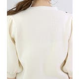 コード刺繍片畦Vネックカーディガン | FUNNY COMPANY＋  | 詳細画像23 