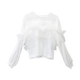 T/C天竺ｘチュールフリルドッキングプルオーバー | FUNNY COMPANY＋  | 詳細画像26 