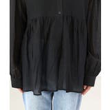 ギャザー切替前開きブラウス | FUNNY COMPANY＋  | 詳細画像23 