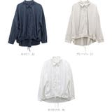 シワ加工後ろギャザー裾ドロストシャツ | FUNNY COMPANY+ | 詳細画像9