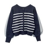 袖チュール重ねボーダー2WAYカーディガン | FUNNY COMPANY＋  | 詳細画像25 