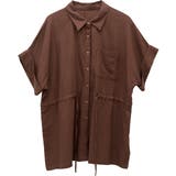 リネンブレンドドロストシャツチュニック | FUNNY COMPANY＋  | 詳細画像26 