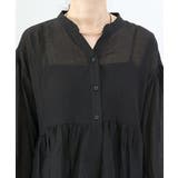 ギャザー切替前開きブラウス | FUNNY COMPANY＋  | 詳細画像21 