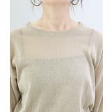 裾ボタン2WAYラメニットプルオーバー | FUNNY COMPANY＋  | 詳細画像21 