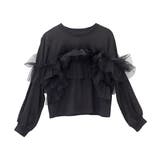 T/C天竺ｘチュールフリルドッキングプルオーバー | FUNNY COMPANY＋  | 詳細画像25 