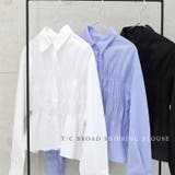 T/Cブロードシャーリングブラウス | FUNNY COMPANY＋  | 詳細画像4 