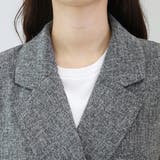 ミックスツイードベルト付テーラードベスト | FUNNY COMPANY＋  | 詳細画像21 