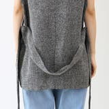 ミックスツイードベルト付テーラードベスト | FUNNY COMPANY＋  | 詳細画像24 