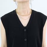 リネンライクVネックニットベスト | FUNNY COMPANY＋  | 詳細画像21 