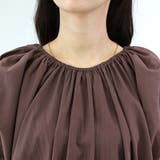 シワ加工裾ドロストギャザーブラウス | FUNNY COMPANY＋  | 詳細画像21 