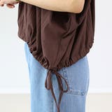 シワ加工裾ドロストギャザーブラウス | FUNNY COMPANY＋  | 詳細画像23 