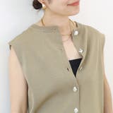 デザインボタンフレンチカーディガン | FUNNY COMPANY＋  | 詳細画像9 