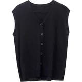 リネンライクVネックニットベスト | FUNNY COMPANY＋  | 詳細画像25 