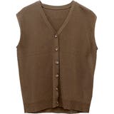 リネンライクVネックニットベスト | FUNNY COMPANY＋  | 詳細画像26 