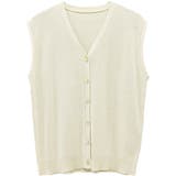 リネンライクVネックニットベスト | FUNNY COMPANY＋  | 詳細画像27 