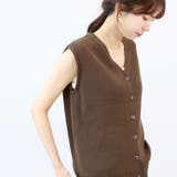 リネンライクVネックニットベスト | FUNNY COMPANY＋  | 詳細画像9 