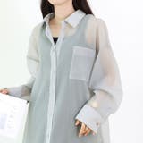 オーガンジークレープシアーシャツ | FUNNY COMPANY+ | 詳細画像6