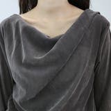 シアーベロアドレープネックプルオーバー | FUNNY COMPANY＋  | 詳細画像21 