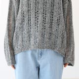 針抜きラメニットプルオーバー | FUNNY COMPANY＋  | 詳細画像24 