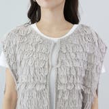 ループ編み前開きベスト | FUNNY COMPANY＋  | 詳細画像21 