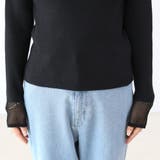 袖シアーハイネックリブニットプルオーバー | FUNNY COMPANY+ | 詳細画像23