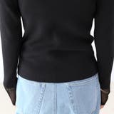 袖シアーハイネックリブニットプルオーバー | FUNNY COMPANY+ | 詳細画像24