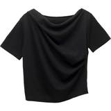 T/C天竺ドレープネック半袖プルオーバー | FUNNY COMPANY＋  | 詳細画像25 