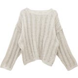 針抜きラメニットプルオーバー | FUNNY COMPANY＋  | 詳細画像27 