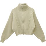 片畦編みハイネックダブルジップブルゾン | FUNNY COMPANY＋  | 詳細画像26 