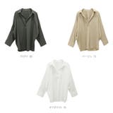 シワ加工長袖ドルマンスキッパーシャツ | FUNNY COMPANY＋  | 詳細画像9 