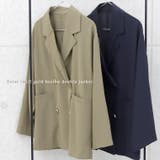 エステルツイルゴールドボタンダブルジャケット | FUNNY COMPANY＋  | 詳細画像8 