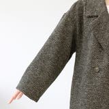 ヘリンボーンツイードダブルテーラードミドルコート | FUNNY COMPANY＋  | 詳細画像23 