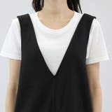 フェイクウールVネック2WAYサロペットワンピース | FUNNY COMPANY＋  | 詳細画像21 