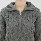 バルキーケーブルハーフジッププルオーバー | FUNNY COMPANY＋  | 詳細画像21 