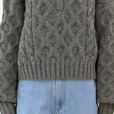 バルキーケーブルハーフジッププルオーバー | FUNNY COMPANY＋  | 詳細画像23 