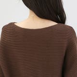 横リブボートネックドルマンニットプルオーバー | FUNNY COMPANY＋  | 詳細画像22 