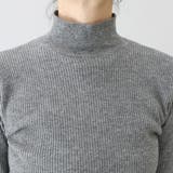 袖ボタンハイネックリブニットプルオーバー | FUNNY COMPANY＋  | 詳細画像21 