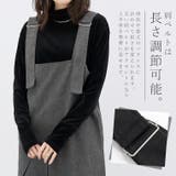 フェイクウールVネック2WAYサロペットワンピース | FUNNY COMPANY＋  | 詳細画像7 