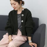 片畦編みマルチボタンニットカーディガン | FUNNY COMPANY＋  | 詳細画像5 